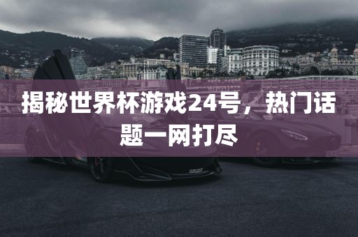 揭秘世界杯游戏24号，热门话题一网打尽