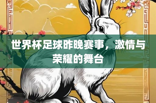 世界杯足球昨晚赛事，激情与荣耀的舞台