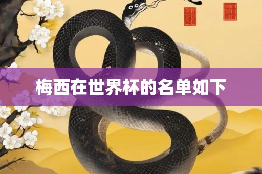 梅西在世界杯的名单如下