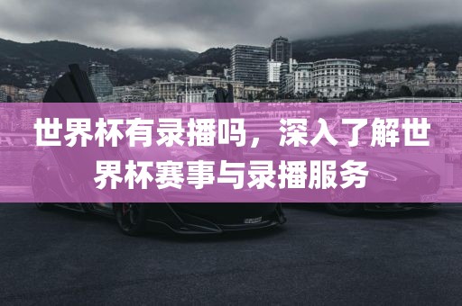 世界杯有录播吗，深入了解世界杯赛事与录播服务