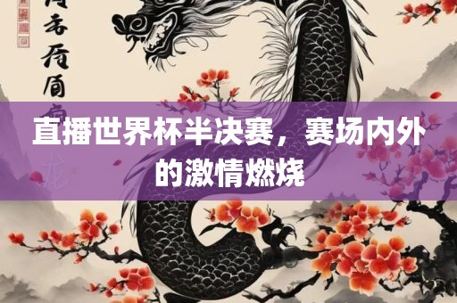 直播世界杯半决赛，赛场内外的激情燃烧