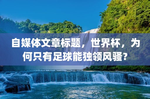自媒体文章标题，世界杯，为何只有足球能独领风骚？