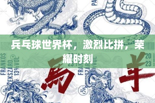 兵乓球世界杯，激烈比拼，荣耀时刻