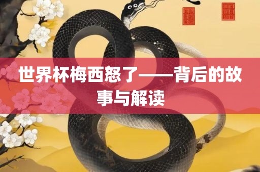 世界杯梅西怒了——背后的故事与解读