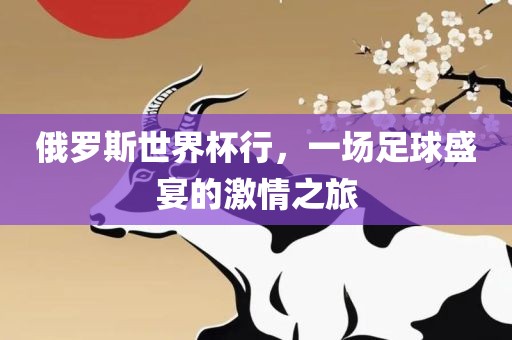 俄罗斯世界杯行，一场足球盛宴的激情之旅