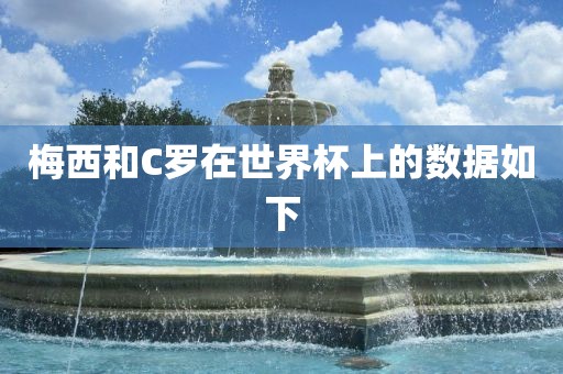 梅西和C罗在世界杯上的数据如下