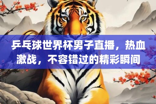 乒乓球世界杯男子直播，热血激战，不容错过的精彩瞬间