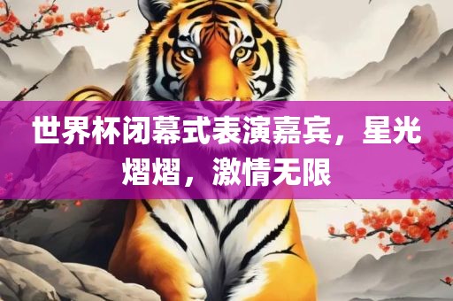 世界杯闭幕式表演嘉宾，星光熠熠，激情无限