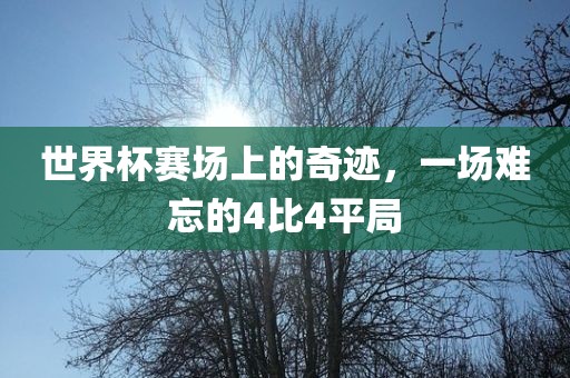 世界杯赛场上的奇迹，一场难忘的4比4平局