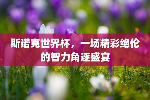 斯诺克世界杯，一场精彩绝伦的智力角逐盛宴