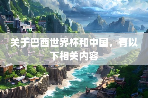 关于巴西世界杯和中国，有以下相关内容