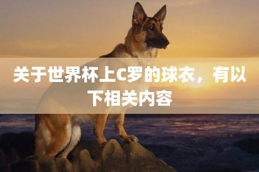 关于世界杯上C罗的球衣，有以下相关内容