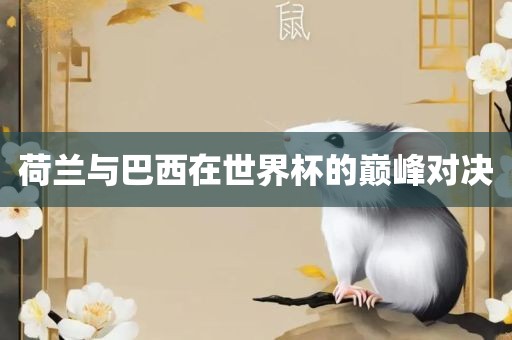 荷兰与巴西在世界杯的巅峰对决