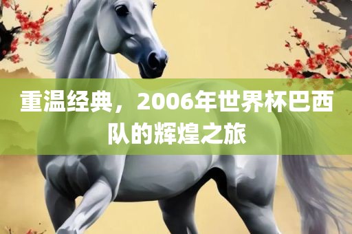 重温经典，2006年世界杯巴西队的辉煌之旅