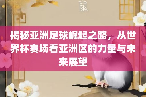 揭秘亚洲足球崛起之路，从世界杯赛场看亚洲区的力量与未来展望