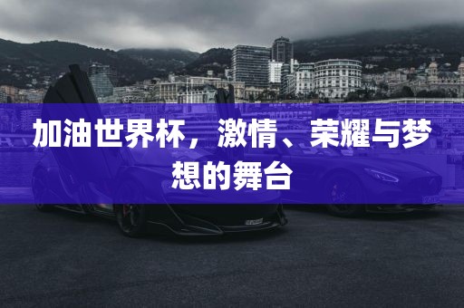 加油世界杯，激情、荣耀与梦想的舞台