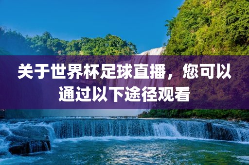 关于世界杯足球直播，您可以通过以下途径观看