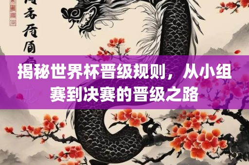 揭秘世界杯晋级规则，从小眉山市正发家政服务有限公司组赛到决赛的晋级之路