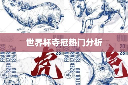 世界杯夺冠热门分析