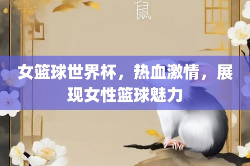 女篮球世界杯，热血激情，展眉山市正发家政服务有限公司现女性篮球魅力