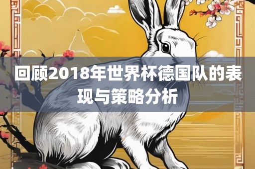 回顾2018年世界杯德国队的表现与策略分析