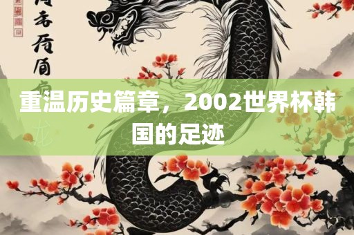 重温历史篇章，2002世界杯韩国的足迹眉山市正发家政服务有限公司