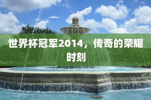 世界杯冠军2014，传奇的荣耀时刻