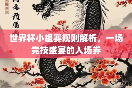 世界杯小组赛规则解析，一场竞技盛宴的入场券
