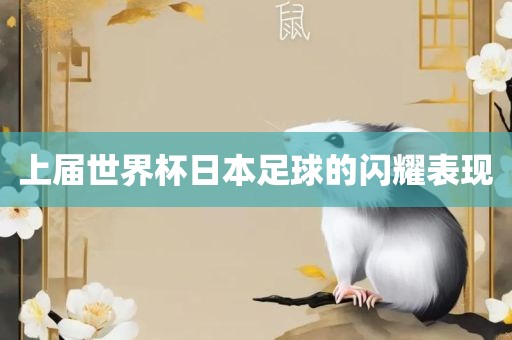 上届世界杯日本足球的眉山市正发家政服务有限公司闪耀表现