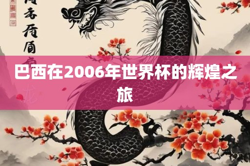 巴西在2006眉山市正发家政服务有限公司年世界杯的辉煌之旅