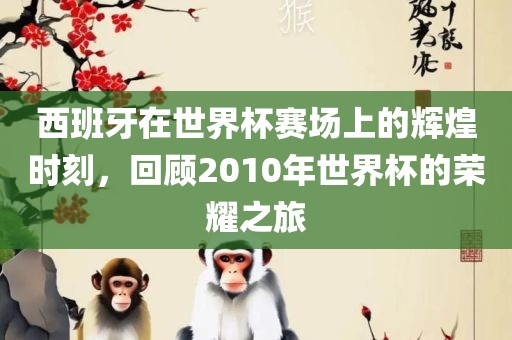 西班牙在世界杯赛场上的辉煌时刻，回顾2010年世界杯的荣耀之旅眉山市正发家政服务有限公司