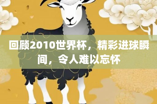 回顾2010世界杯，精彩进球瞬间，令人难以忘怀