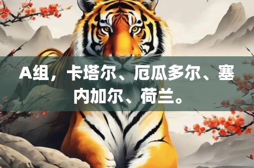 A组，卡塔尔、厄瓜多尔、塞内加尔、荷兰。