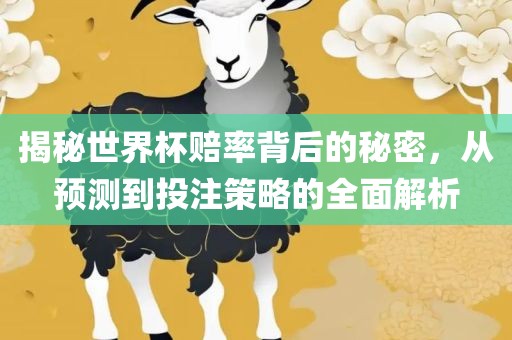 揭秘世界杯赔率背后的秘密，从预测到投注策略的全面解析