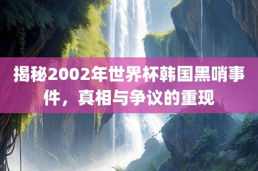 揭秘2002年世界杯韩国黑哨事件，真相与争议的重现