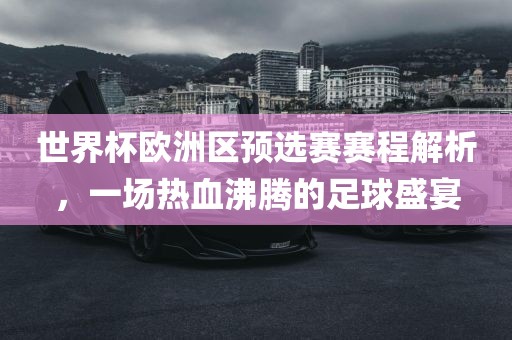 世界杯欧洲区预选赛赛程解析，一场热血沸腾的足球盛宴