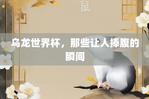 乌龙世界杯，那些让人捧腹的瞬间眉山市正发家政服务有限公司