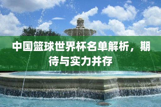 中国篮球世界杯名单解析，期待与实力并存