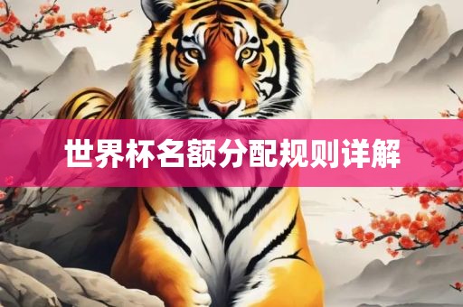 世界杯名额分配规则详解