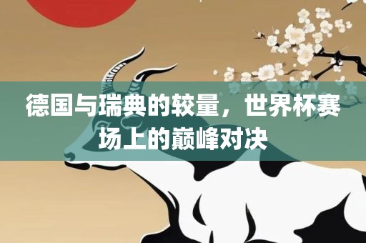 德国与瑞典的较量，世界杯赛场上的巅峰对决眉山市正发家政服务有限公司
