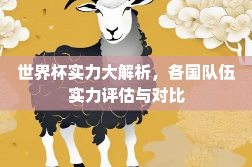 世界杯实力大解析，各国队伍实力评估与对比眉山市正发家政服务有限公司
