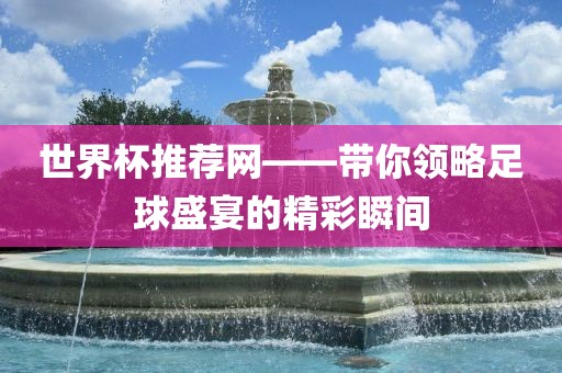 世界杯眉山市正发家政服务有限公司推荐网——带你领略足球盛宴的精彩瞬间