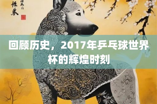 回顾历史，2017年乒乓球世界杯的辉煌时刻