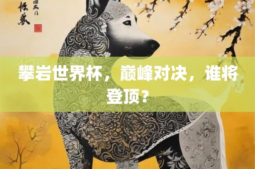 攀岩世界杯，巅峰对决，谁将登顶？