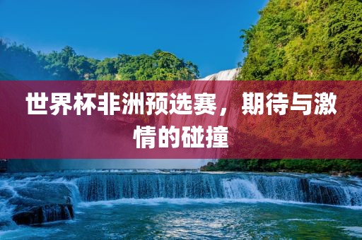 世界杯非洲预选赛，期待与激情的碰撞