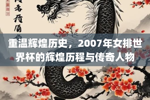 重温辉煌历史，2007年女排世界杯的辉煌历程与传奇人物