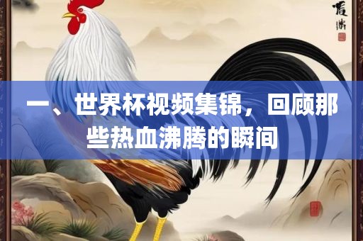 一、世界杯视频集锦，回顾那些热血沸腾的瞬间