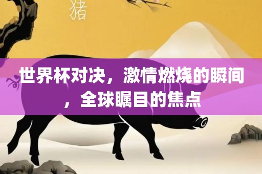 世界杯对决，激情燃烧的瞬间，全球瞩目的焦点