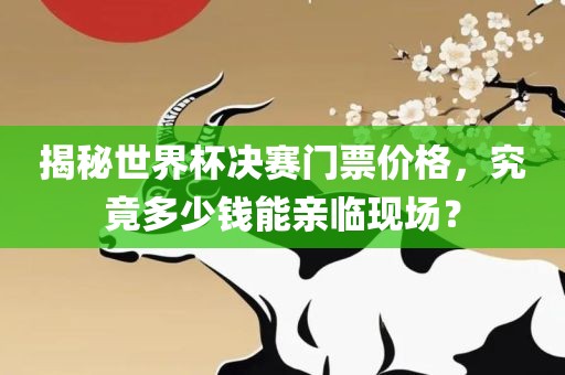 揭秘世界杯决赛门票价格，究竟多少钱能亲临现场？眉山市正发家政服务有限公司