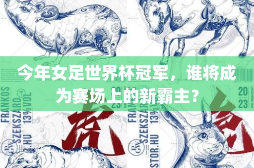 今年女足世界杯冠军，谁将成为赛场上的新霸主？